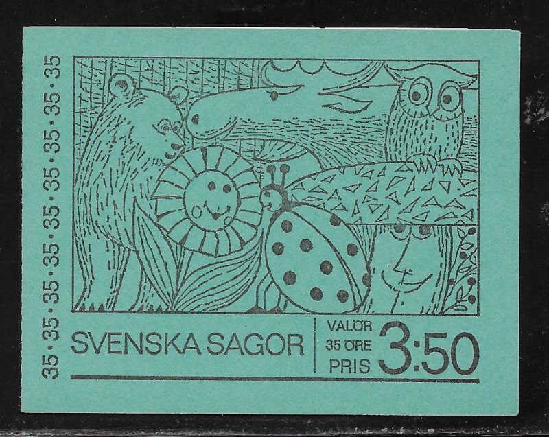 SWEDEN SC# 841a COMP BKLT/10 FVF/MNH 1969