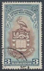 Barbados SG 283 SC#  228  Used  BWI University  see details & scans