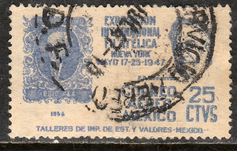 MEXICO C167, 25c Cent Int Philatelic Exhib FDR & Mexico #1, USED F-VF. (1192)