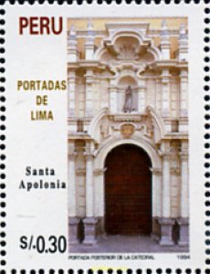 640678 MNH PERU 1995 PORTADAS DE LIMA
