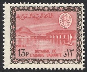 SAUDI ARABIA  13p Dam  Sc 473  Mint NH  Wmk'd, F-VF, Scott $190