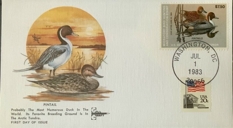 GillCraft RW50 Pintail Federal Duck Stamp Artic Tundra favorite Breeding Ground