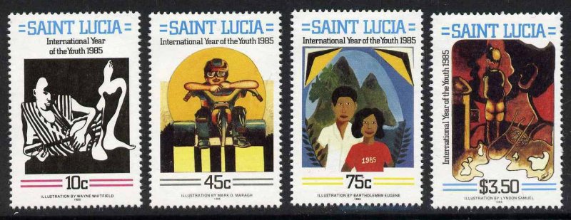 St Lucia 791-4 MNH International Your Year, Art, Music 