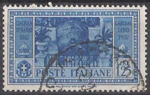 Italy, 1932 Garibaldi 1.25c blue # 286 USED VF