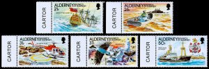 Great Britain - Alderney Scott 60-64 (1991) Mint NH VF Complete Set, CV $10.00 C