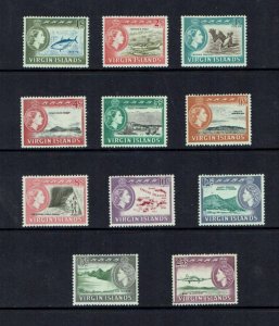British Virgin Islands: 1964 Decimal Currency definitive, short set to 25c, MLH.