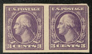 US #484 SUPERB mint hinged, PAIR,  super fresh, SELECT!