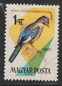 Hungary 1429 Eurasian Jay 1961