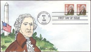 #2149 George Washington Fox FDC