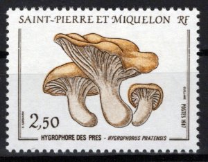 St. Pierre & Miquelon 487 MNH Fungi Mushrooms Plants Nature ZAYIX 0524S0160