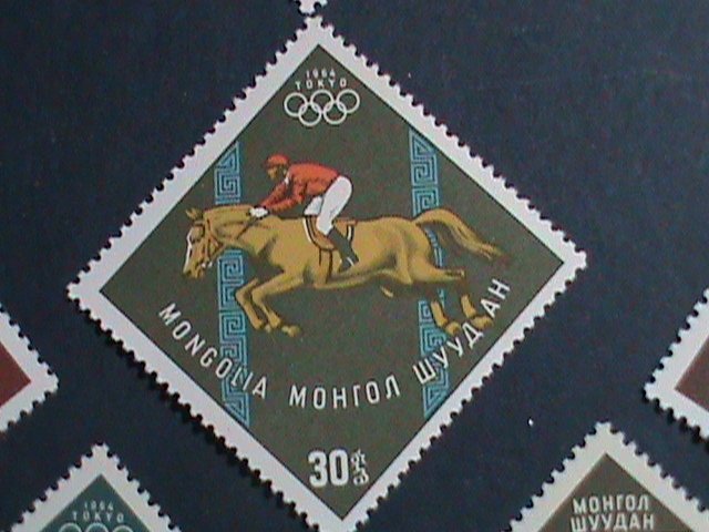 ​MONGOLIA STAMP-1964-SC#351-8 18TH OLYMPIC GAMES TOKYO'64 - MNH SET VERY FINE