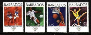 Barbados-Sc#913-16- id9- unused NH set-Sports-Olympics-1996-please note that the