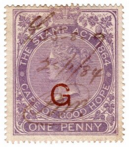 (I.B) Griqualand West Revenue : Duty Stamp 1d 