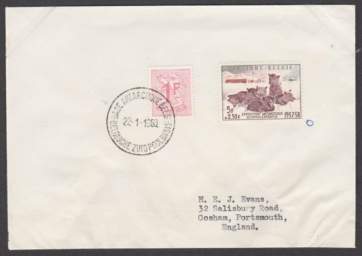 BELGIUM ANTARCTIC 1960 cover - South Pole Expedition........................M844