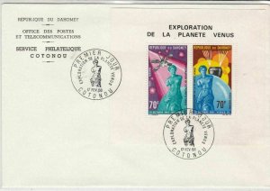 republique du dahomey 1968 exploration of the planet venus stamps cover ref20656 