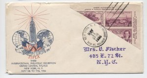 1936 Tipex souvenir sheet cacheted cover bisect! [y9042]