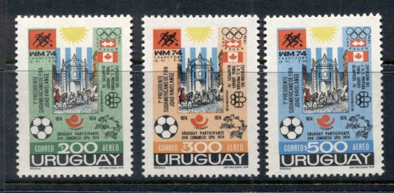 Uruguay 1974 Soccer Olympics & UPU MUH