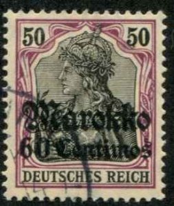 German Morocco SC# 52 o/p Marrokko  60c on 50pf used