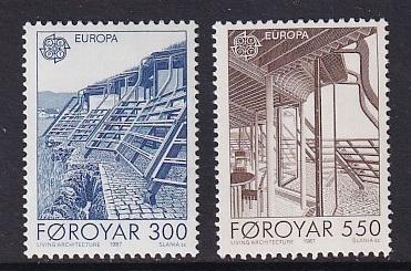 Faroe Islands   #156-157  MNH  1987   Europa  nordic house