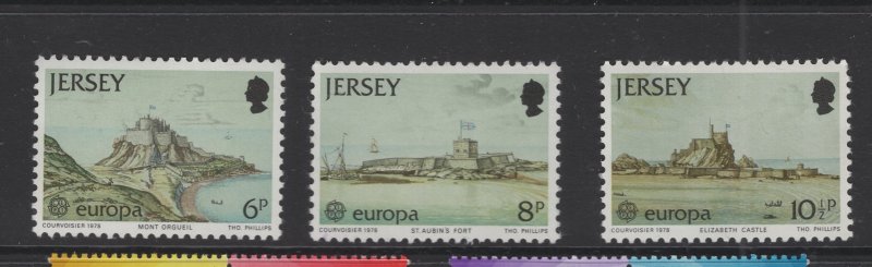 Jersey #187-89  (1978 Europa Ancient Architecture set) VFMNH CV $0.75