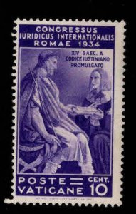 Vatican Scott  42 Mint Hinged stamp from 1935 set