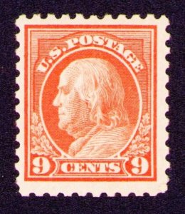 US #471, 9¢ Salmon Red, MH 1916