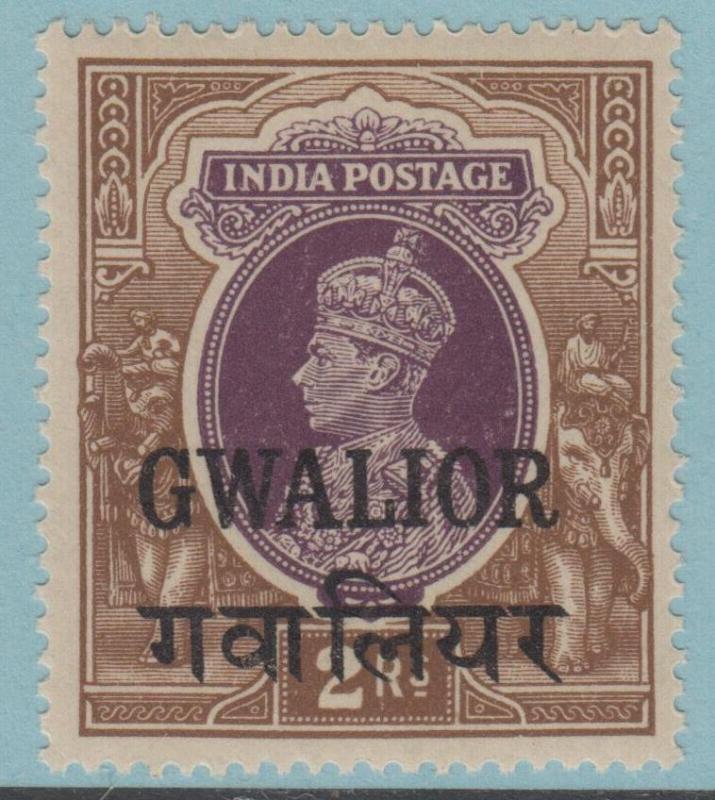 INDIA - GWALIOR STATE 113  MINT NEVER HINGED OG ** NO FAULTS EXTRA FINE! - PZP