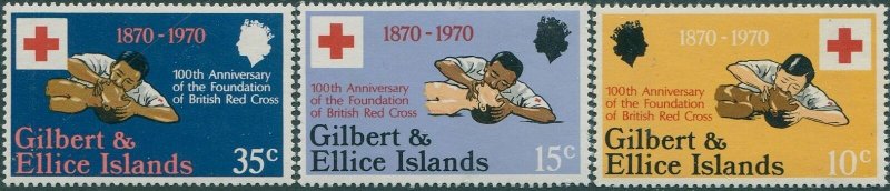 Gilbert & Ellice Islands 1970 SG159-161 Red Cross set MNH