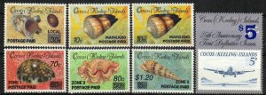 Cocos Islands Stamp 225-236  - Surcharges