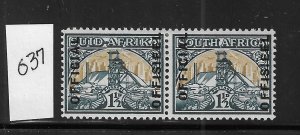 SOUTH AFRICA SCOTT #O37 1949-50 1 1/2P - OFFICIAL OVERPRINTS - MINT HINGED