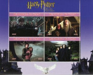 Harry Potter Stamps Chad 2021 MNH Prisoner of Azkaban Dumbledore Snape 4v M/S