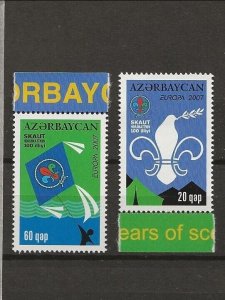 AZERBAIJAN Sc 847-48 NH issue of 2007 - SCOUTS - EUROPA