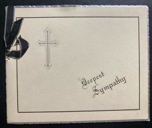 1938 Adelaide Australia Mourning Cover To Calcutta India With Card 