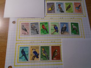 Botswana  #  19-32  MNH  Birds