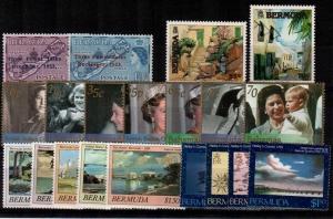 Bermuda / Bahamas mint lot of complete sets (2 sets LH, the rest NH) - CV $38.65