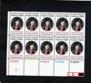 1789 John Paul Jones, MNH LR-PB/10 (#A0001+)