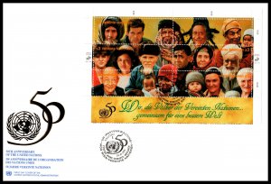 UN Vienna 191 Postal Administration Set of Two U/A  FDCs VF