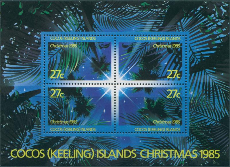 Cocos Islands 1985 SG151 Christmas MS MNH