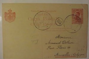 ROMANIA 1913 CARACAL CENSORED B/S BELGUIM