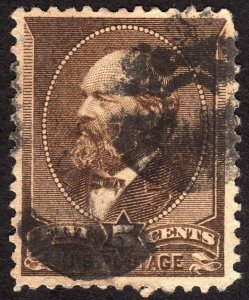 1882, US 5c, Garfield, Used, Sc 205