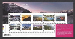 Canada #3206 MNH ss, Canada far & wide various scenes, issued 2020