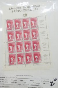 EDW1949SELL : LITHUANIA & LATVIA All VF MNH of Complete sets. Scott Catalog $223