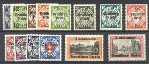 DANZIG #241-54 Mint NH - 1939 Overprint Set