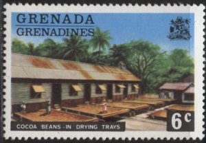 Grenada Grenadines 114 (mnh) 6c cocoa beans drying (1975)