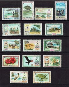 Anguilla: 1972 Definitive set, Mint Never Hinged.