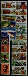 Transkei 1-21 MNH SCV21.50