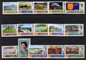 Jersey 34-48 MNH Royalty, Architecture, Animals, Map, Aircraft, Crest, Boats