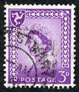 IOM SG2a 3d Deep Lilac on Chalky Paper Fine used cat from 6.50 pounds