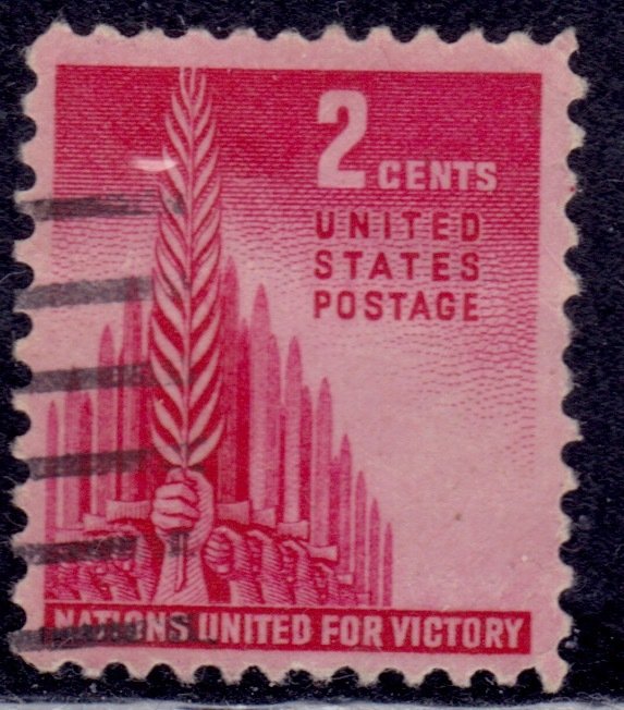 United States, 1943, Nations for Victory, 2c, sc#907, used