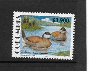 BIRDS - COLOMBIA  #1188 DUCKS  MNH